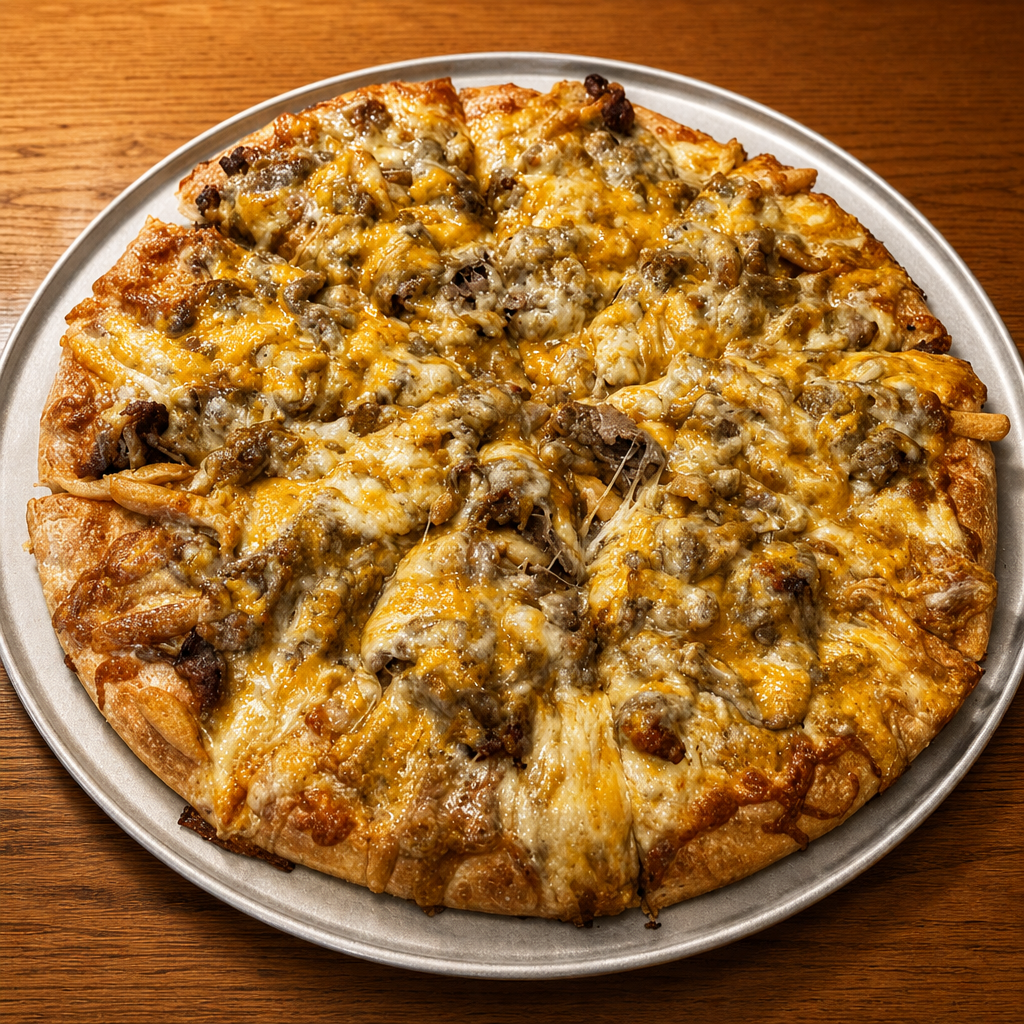 Cheesesteak Pizza.