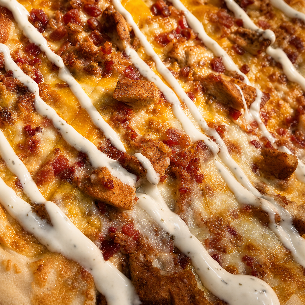 Chicken Bacon Ranch Pizza.