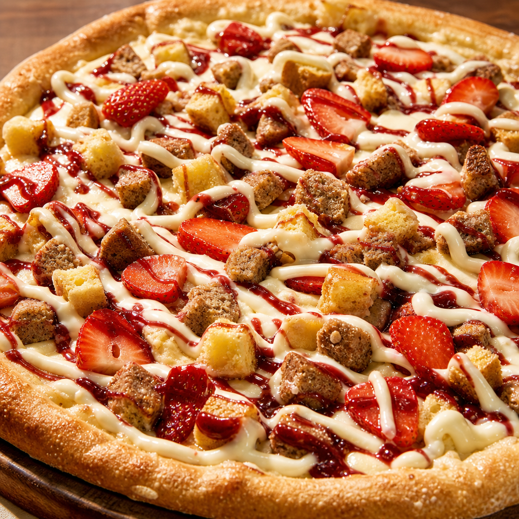 Dessert Sampler Pizza.