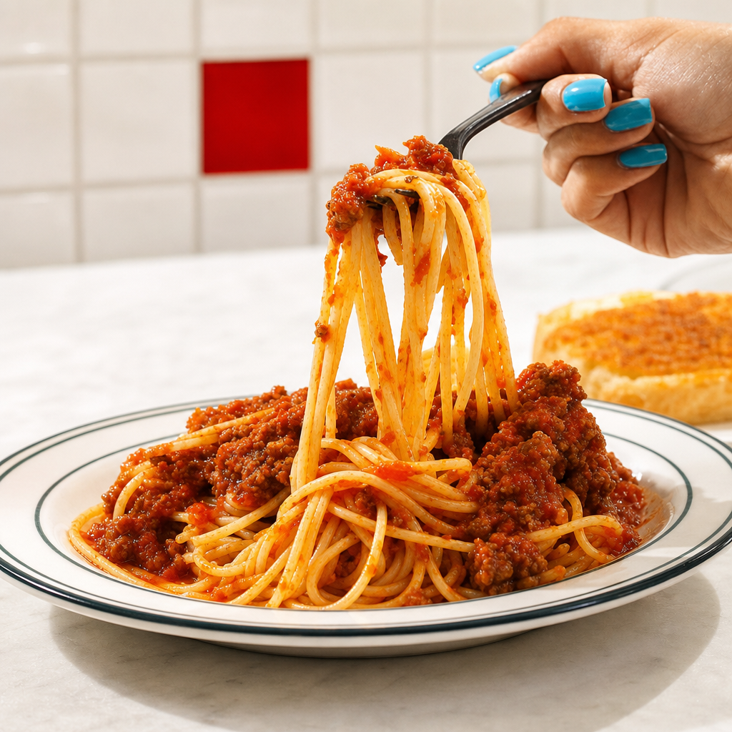 Pasta with Meat Sauce.