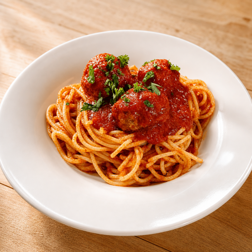 Pasta with Marinara sauce.