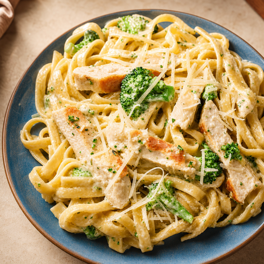 Chicken Broccoli Pasta.