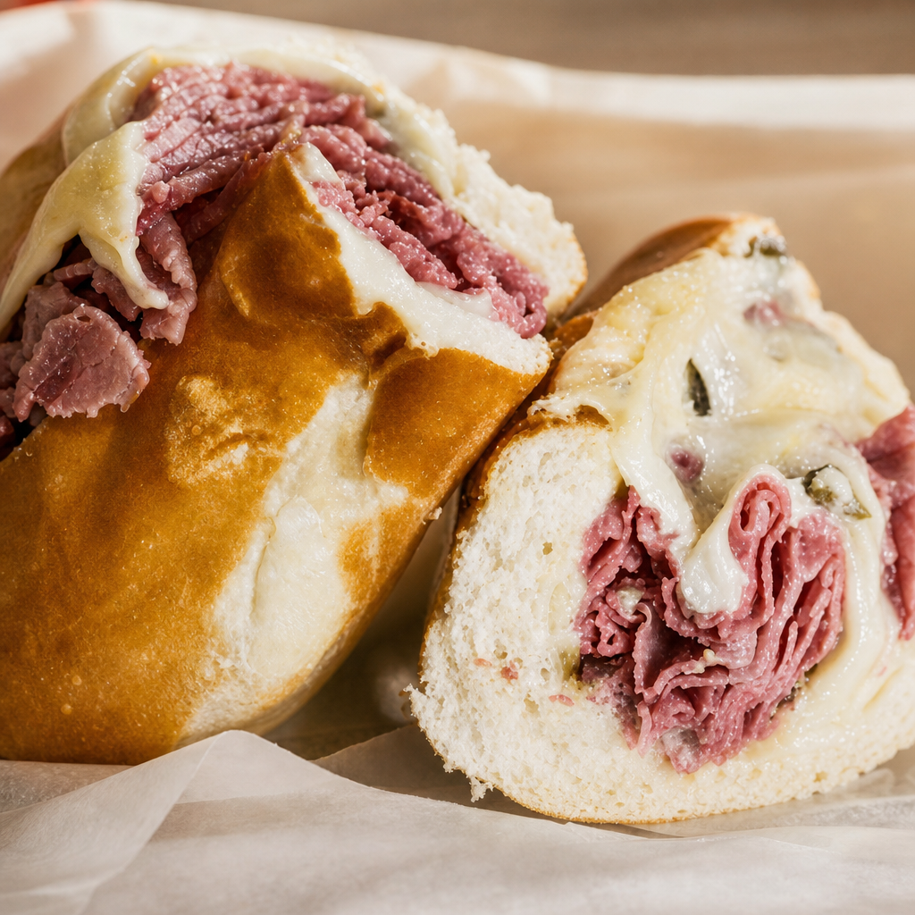 Hot Pastrami Sub.