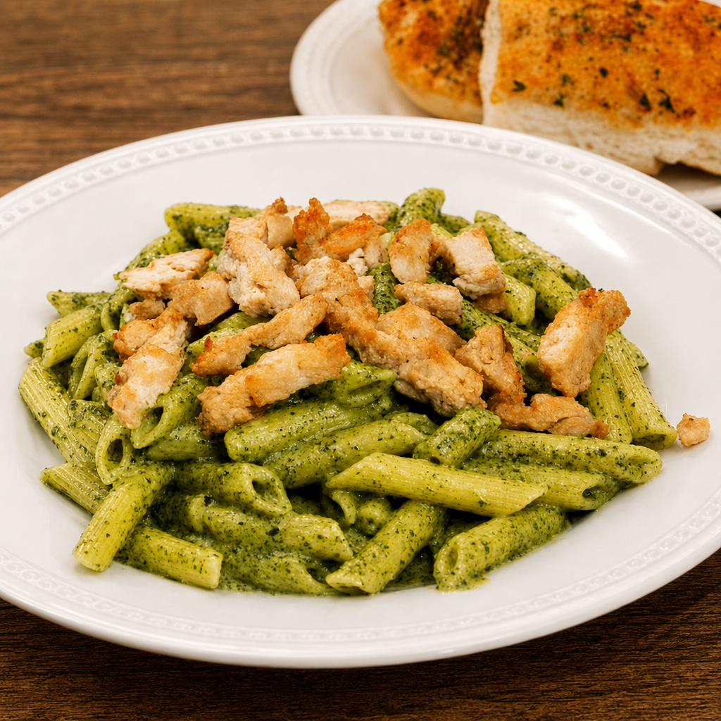Chicken Pesto Pasta.