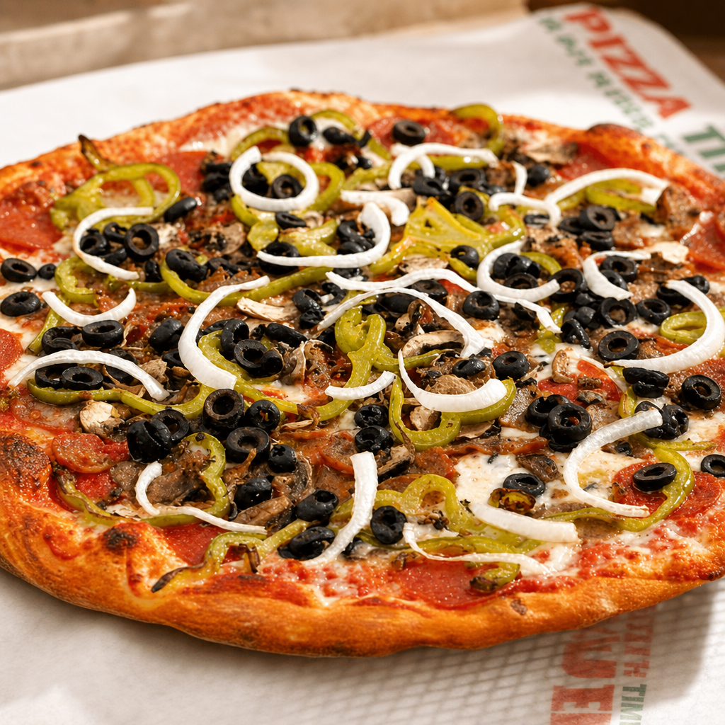 Deluxe Combo Pizza.