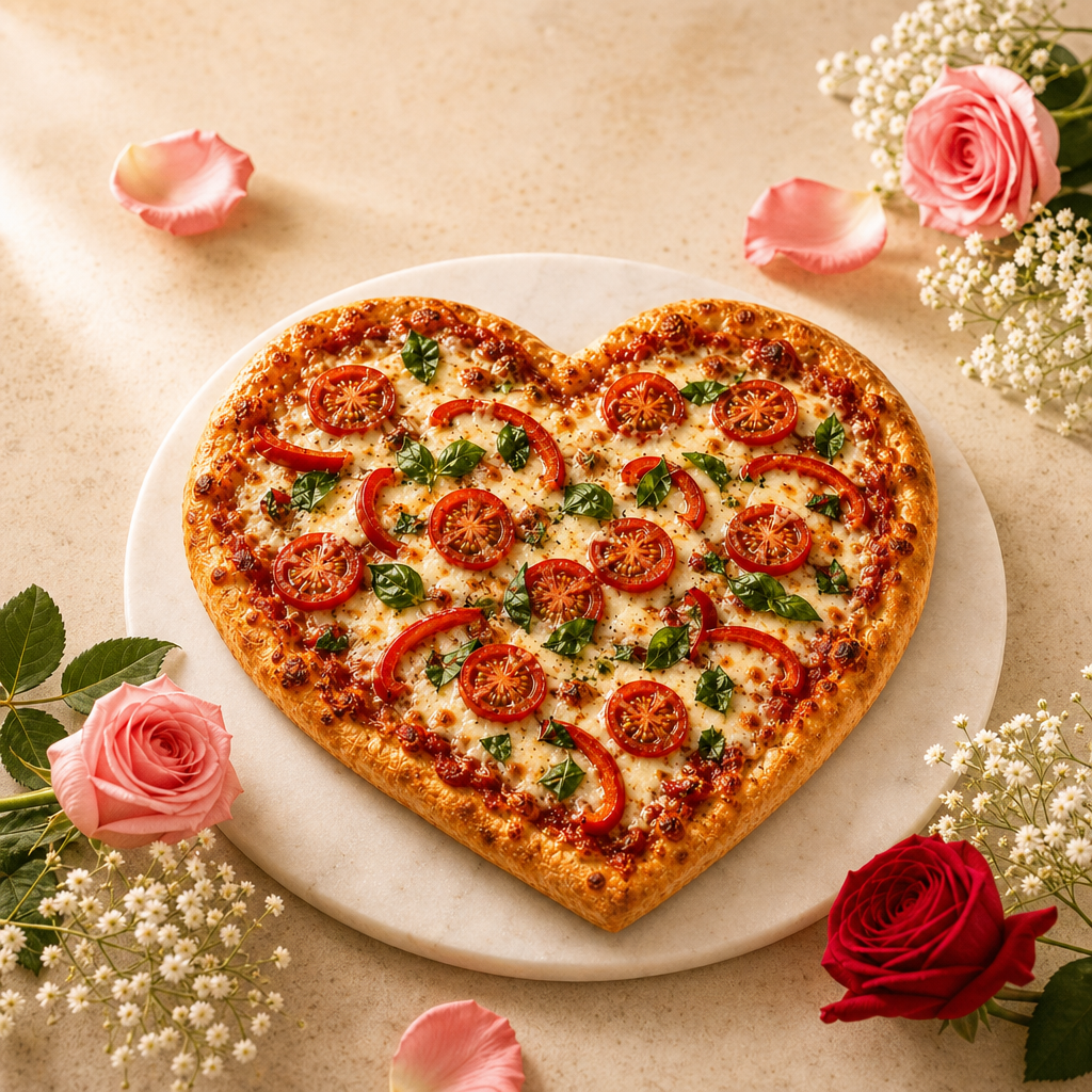 Heart Shaped Pizza ♥️( Mother’s Day)