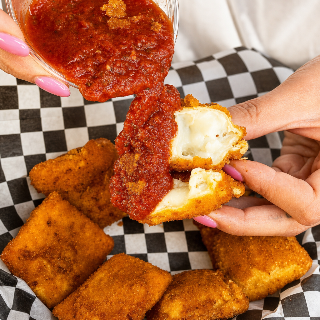 8 Fried Cheese Ravioli.
