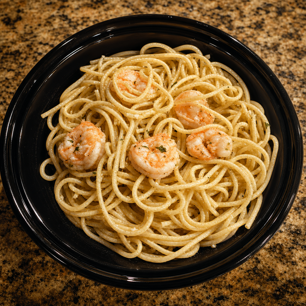 Shrimp Scampi Pasta.
