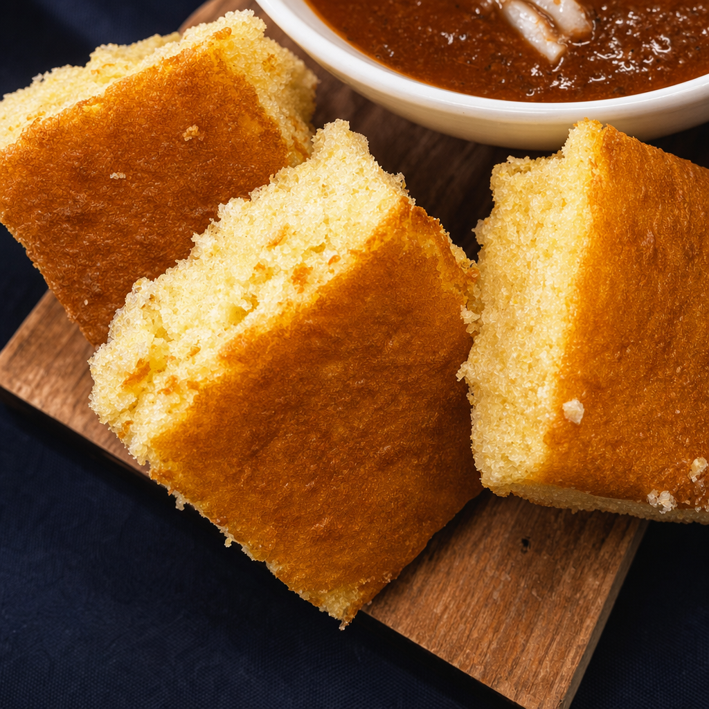 2 Cornbread Slices.