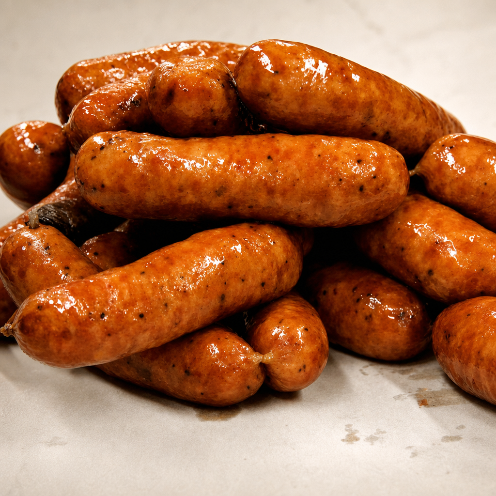 Pork Garlic Sausage half pound (Gluten Free).