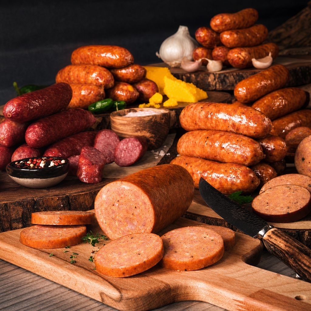 Deluxe Sausage Sampler.