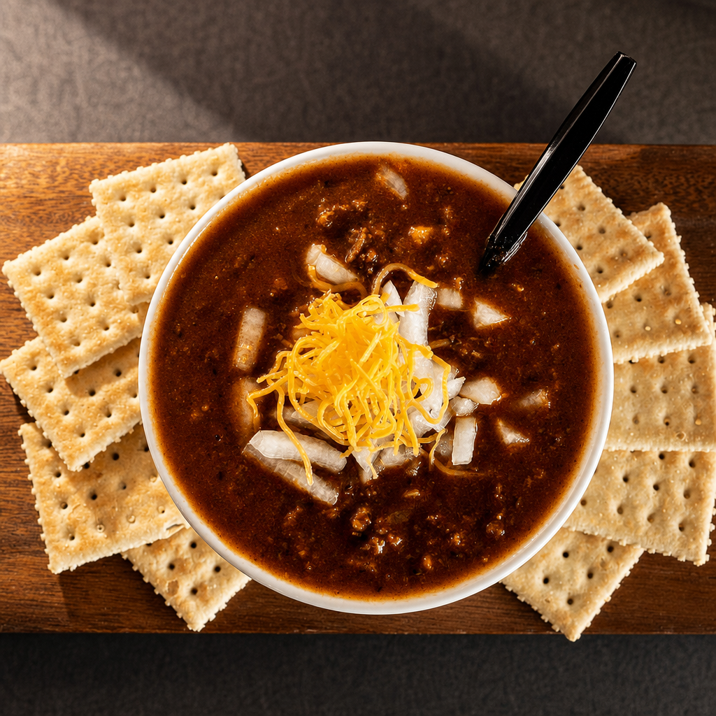 3 Mistake Chili Pint (16oz).