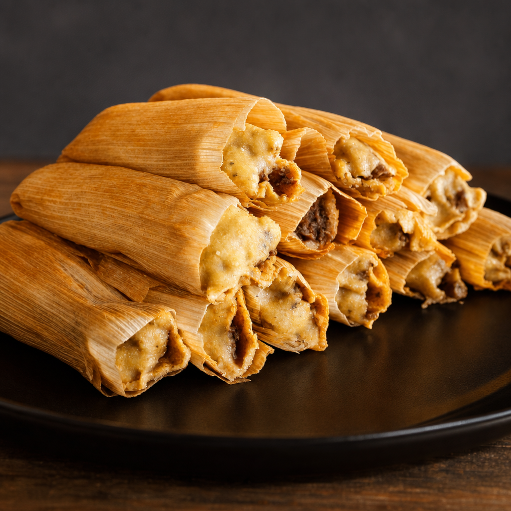 Cold Ready to Reheat Pork Tamales.