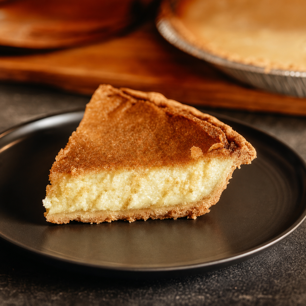 Buttermilk Pie Slice.