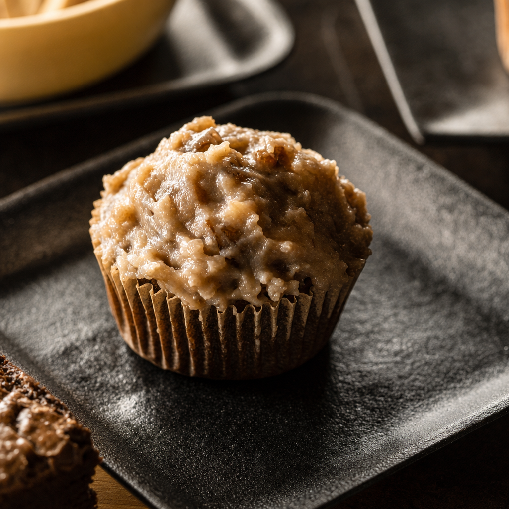 German Chocolate Cupcake.