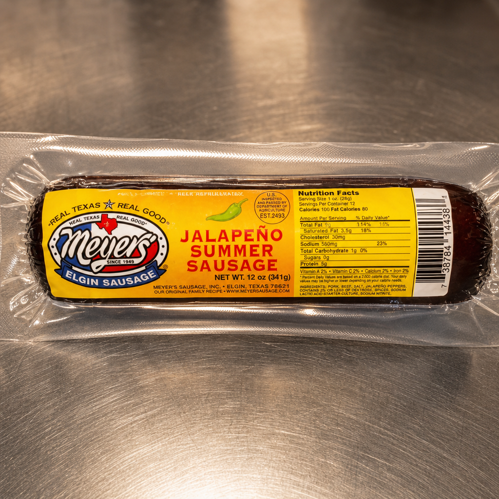 Jalapeño Summer Sausage.