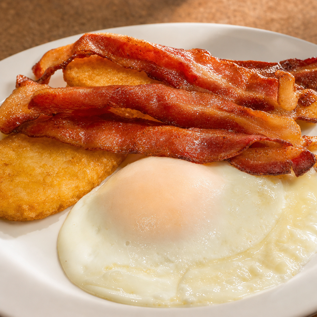 Eggs (2) with Meat