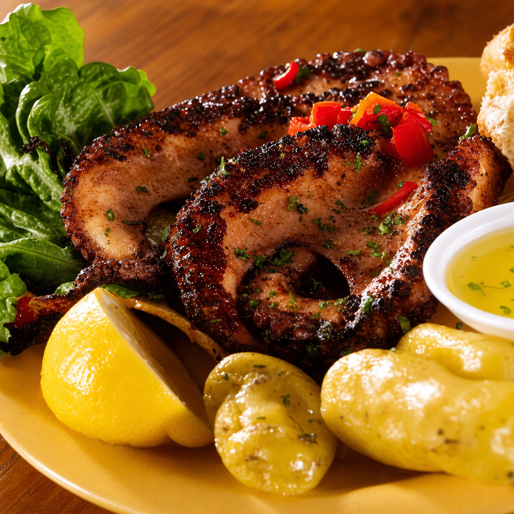 Char Broiled Octopus
