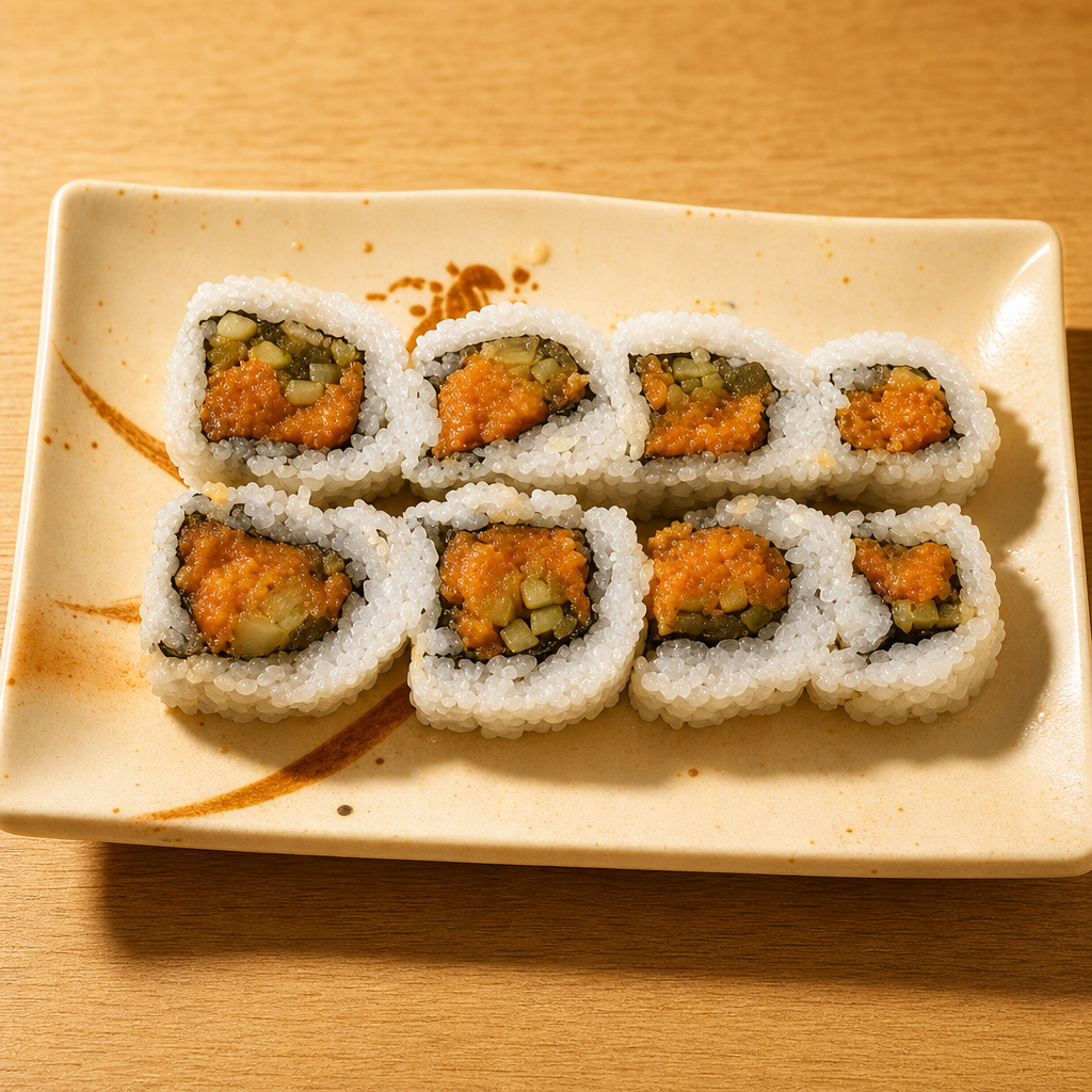 *Spicy Yellowtail Roll.