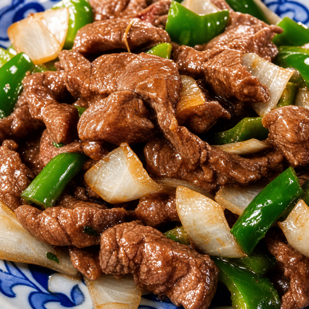 Green Pepper Steak.