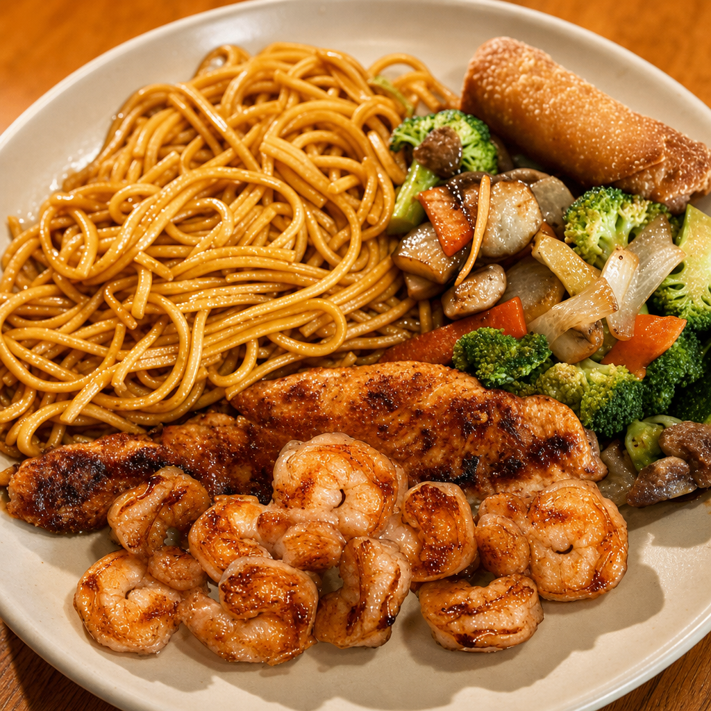 Shrimp and Salmon.