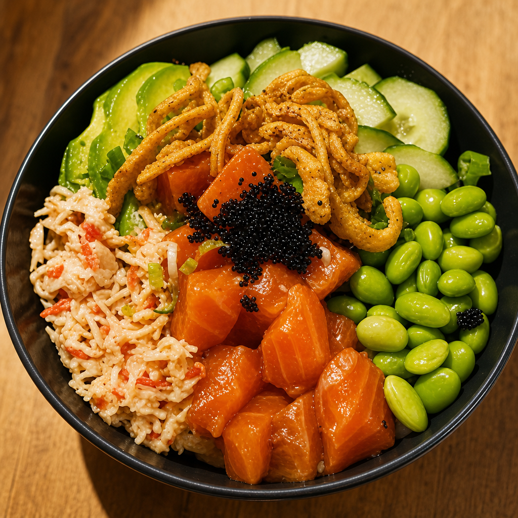 Ahi Salmon Bowl.