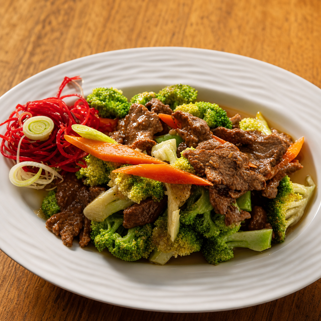 Beef with Fresh Broccoli.