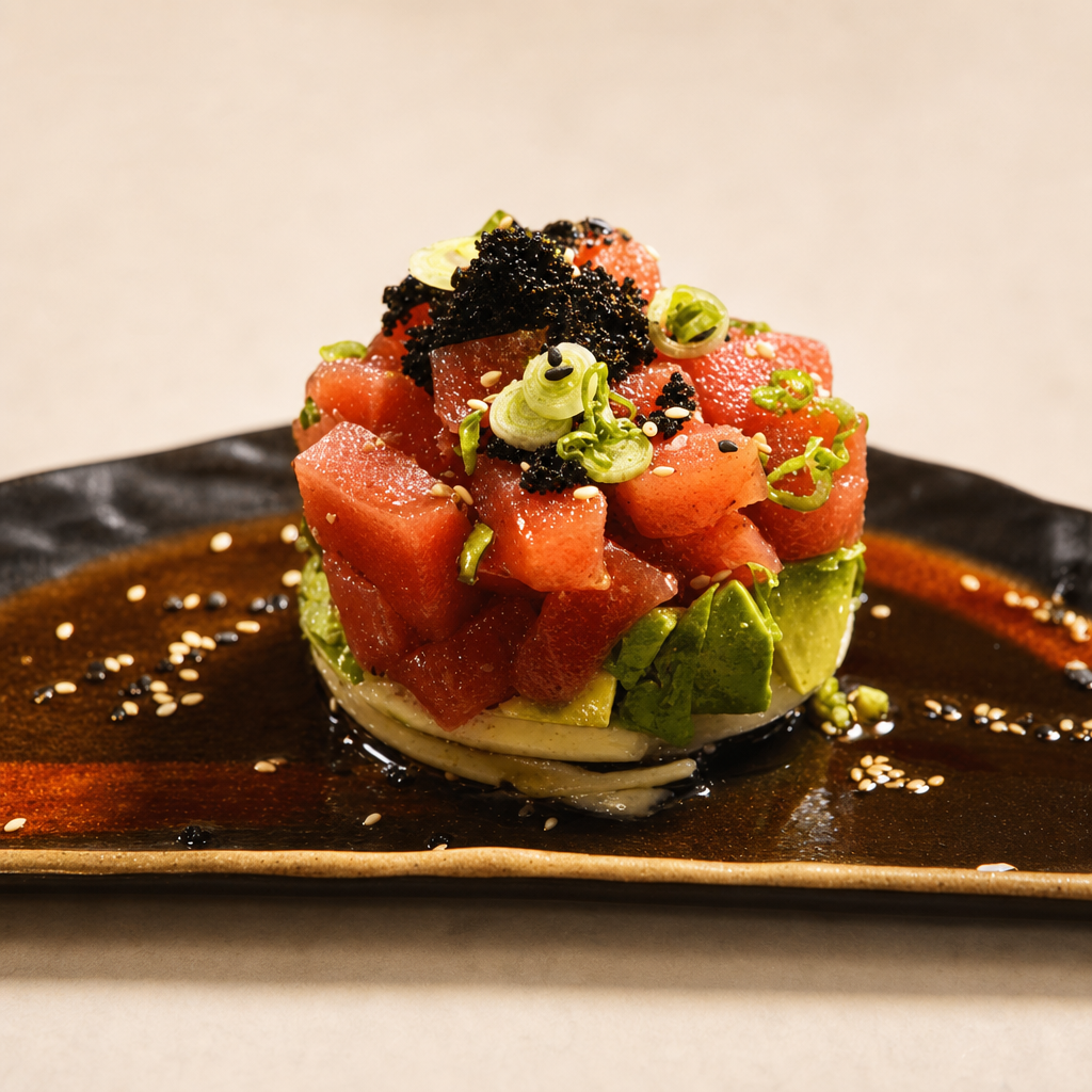 Tuna Poke Appetizer.