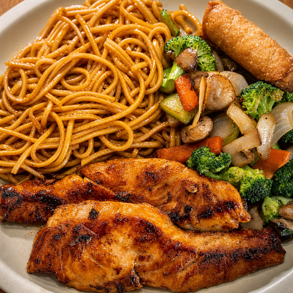 Hibachi Salmon.