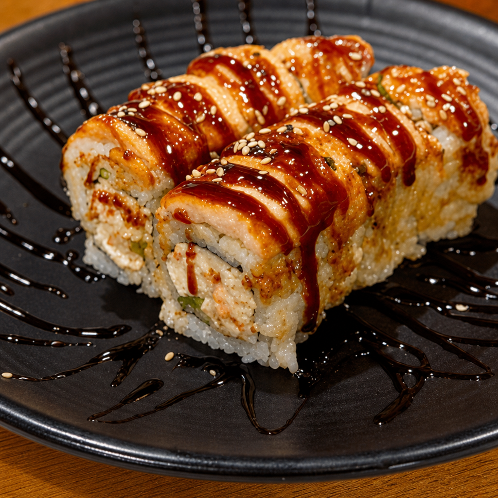 Baked Salmon Roll.