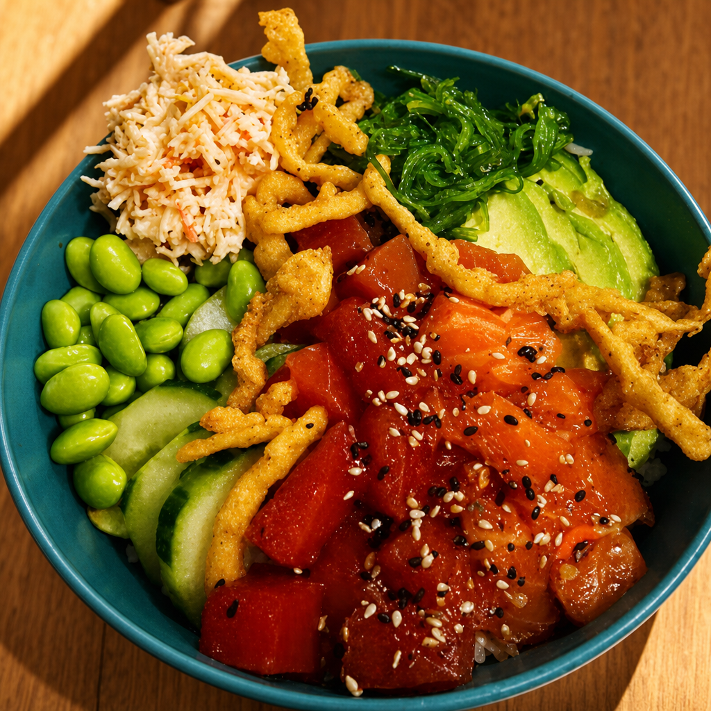 Forsythia Poke Bowl.