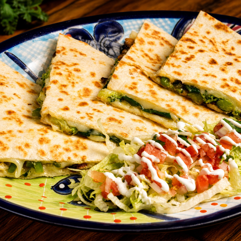 Vegetarian Quesadillas.