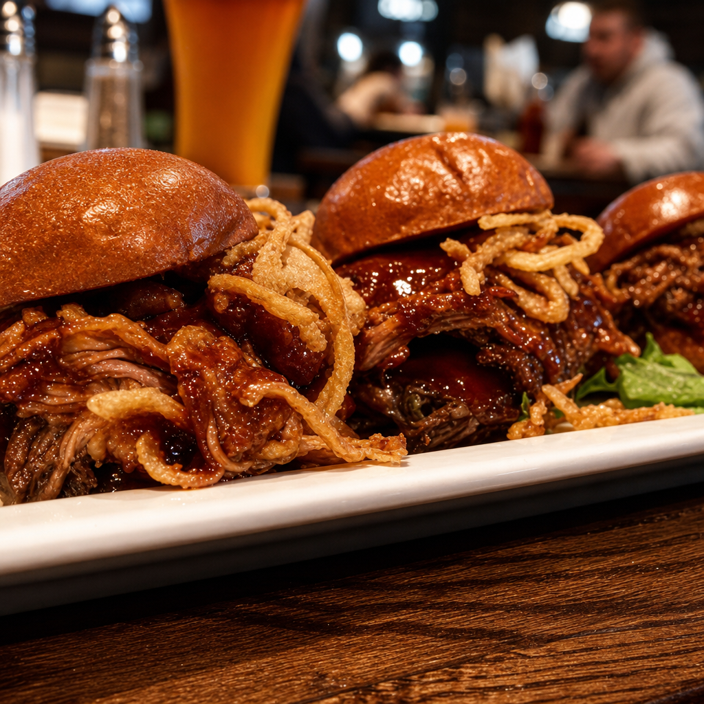 Smoked Pulled Pork Sliders (2)