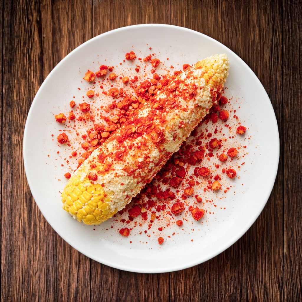 Hot Cheetos Elote Loco (On The Cob).