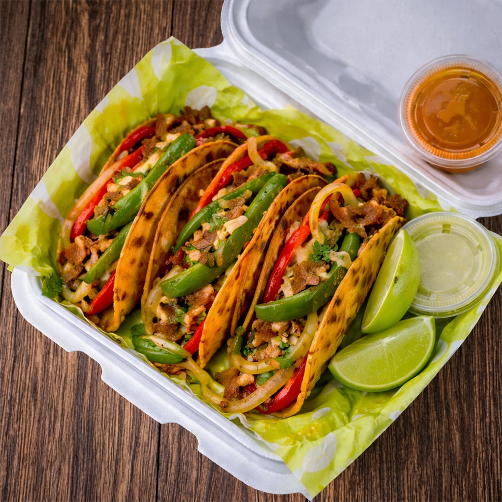 3x Veggie Fajita Tacos.