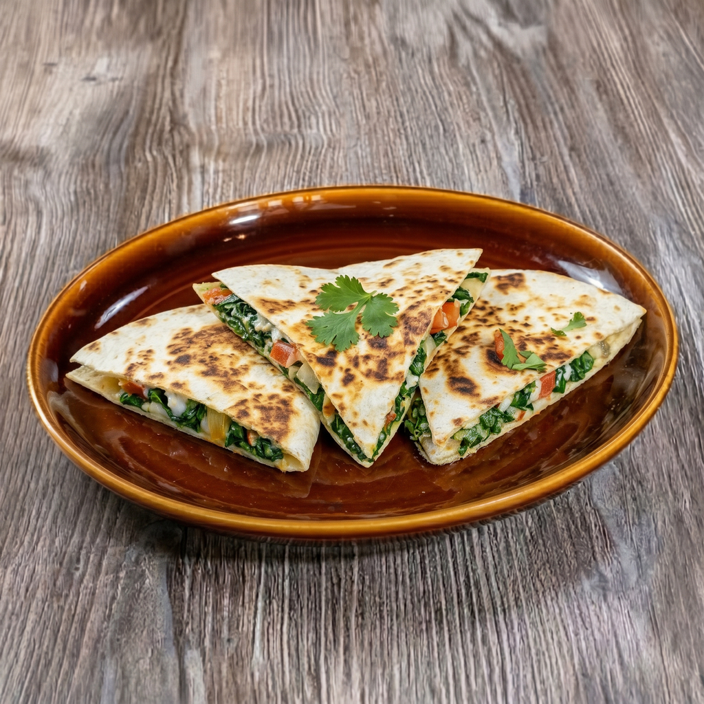Spinach Quesadilla.