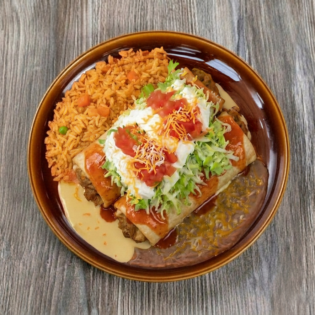 Chimichangas.