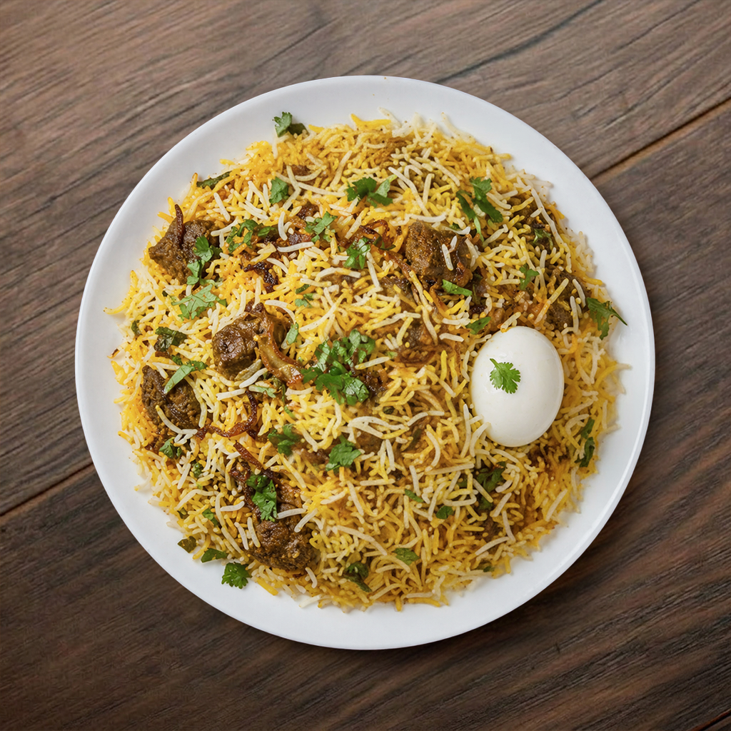 Amaravati Mutton Fried Biryani.