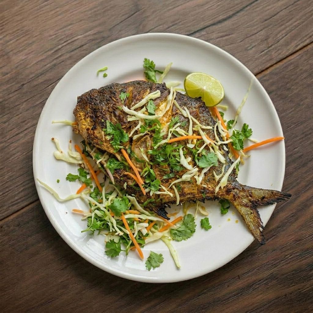 Tandoori Pomfret Fish (Whole Fish).