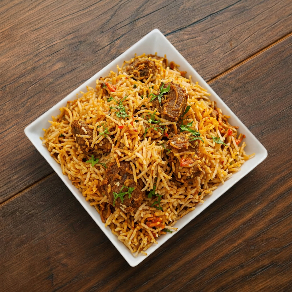 Goat Biryani.