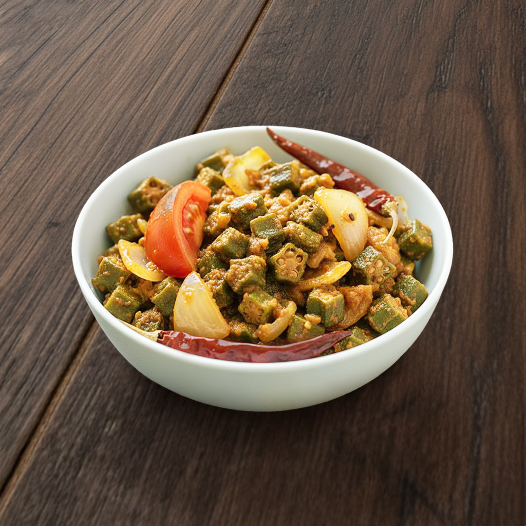 Bhindi Masala (Vegan).