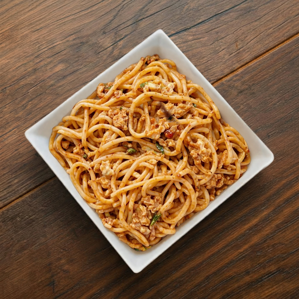 Shrimp Hakka Noodles.