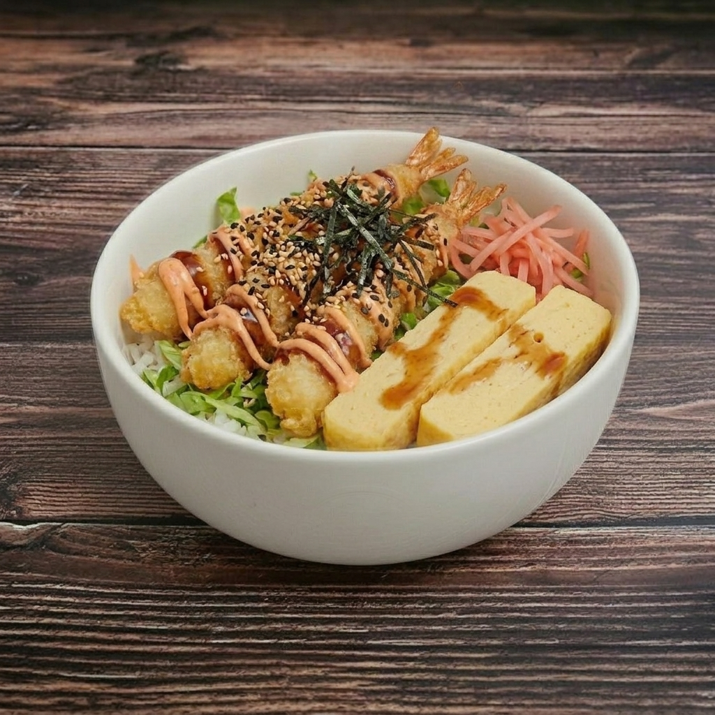 COMBO - Shrimp Tempura Bowl.