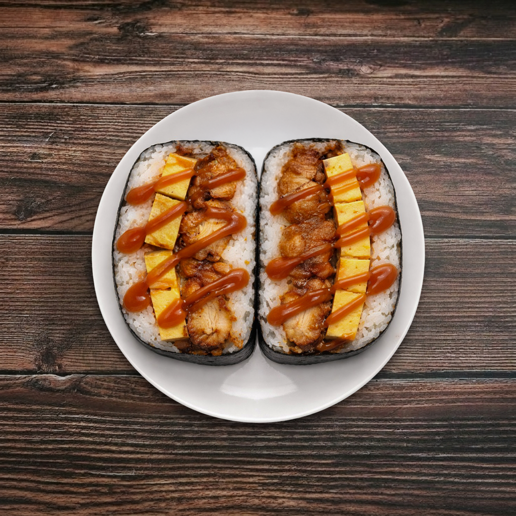 Chicken and Egg Musubi.