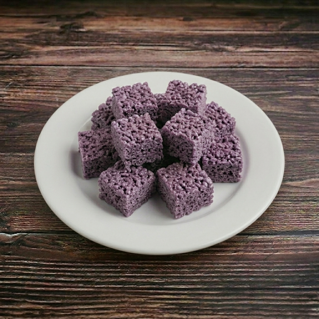 Ube Rice Krispies.