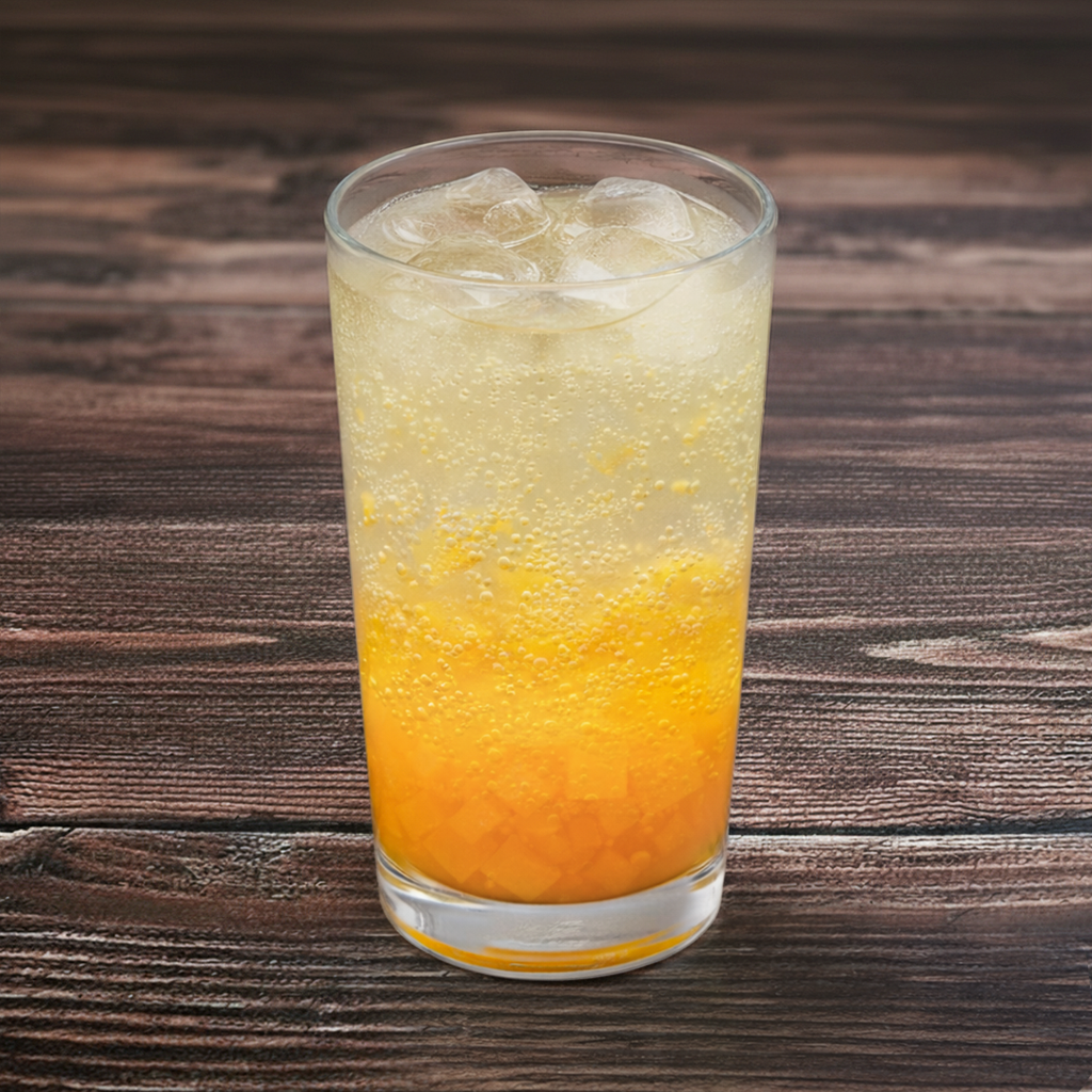 Mango Sparkling Drink.