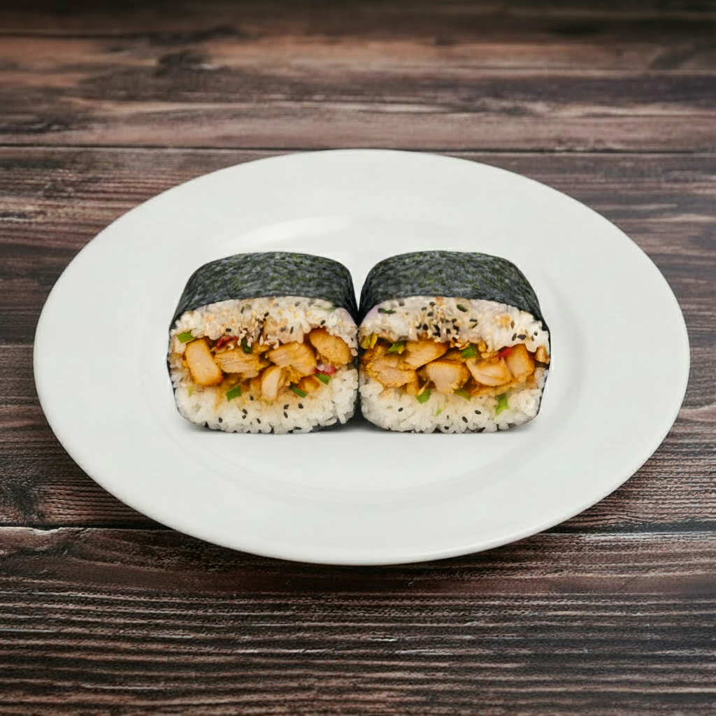 Spicy Chicken Musubi.