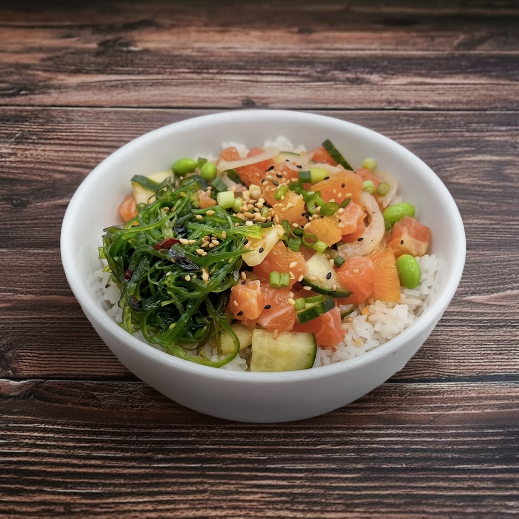 Yuzu Ponzu Salmon Poke - Regular (2 proteins).