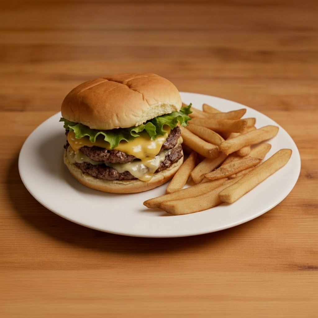 Cheese Burger Double.