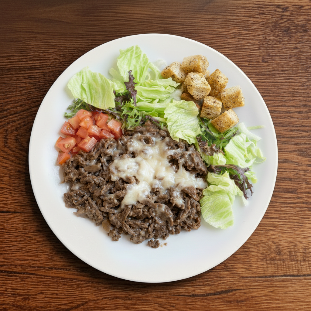 Cheesesteak Salad.